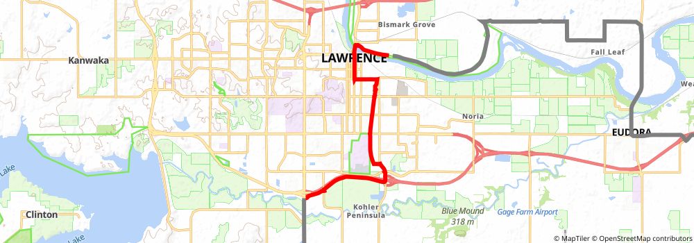 American Discovery Trail South Route stage 168 Map