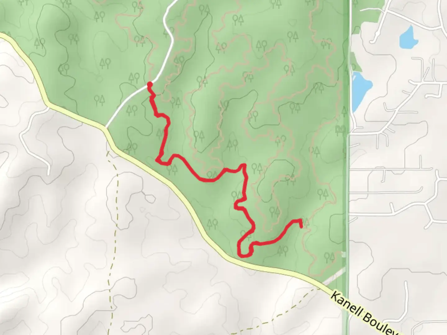 An image depicting the trail Wolf Creek Trail and its surrounding area.