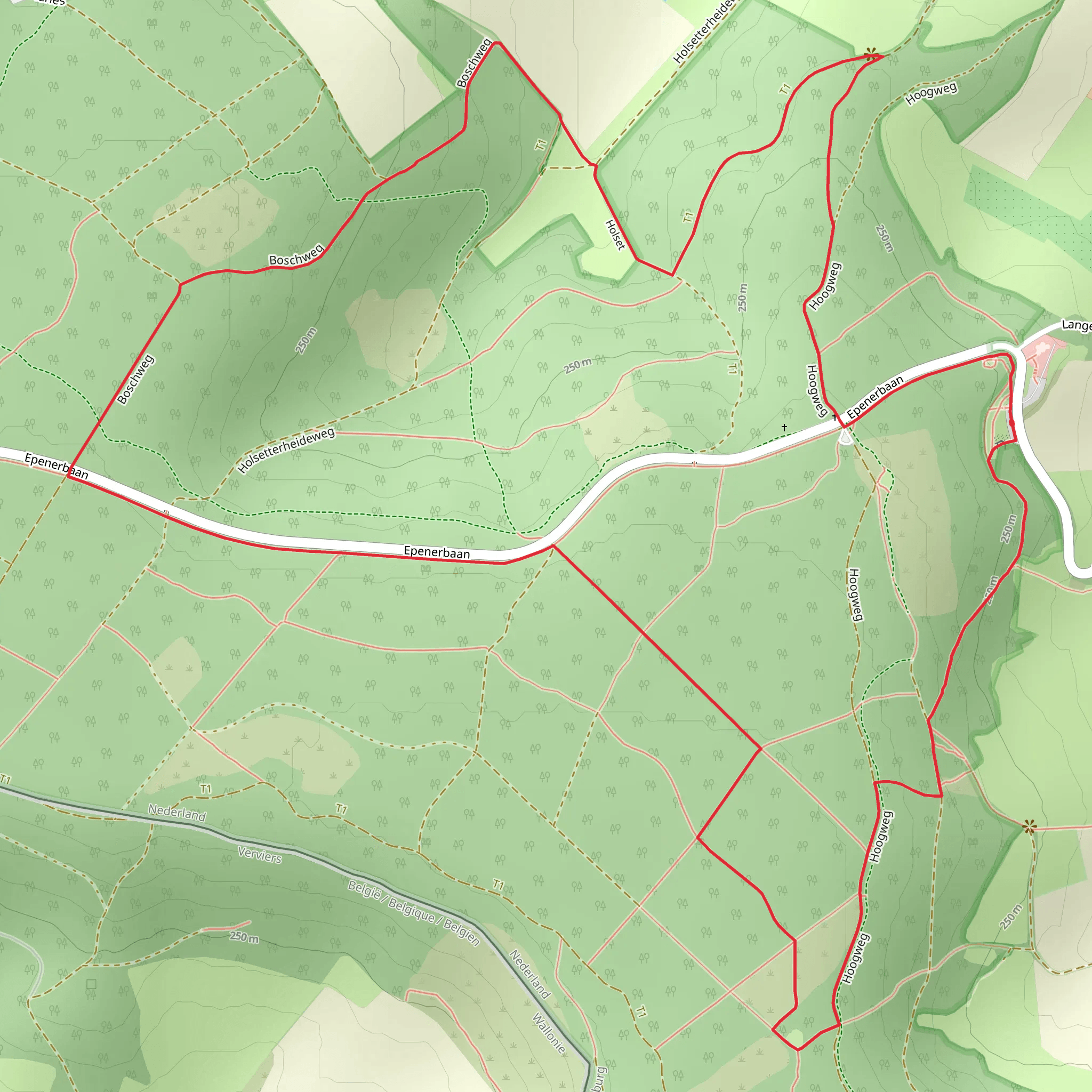 Epenerbaan and Holsetterbosch Loop mobile static map