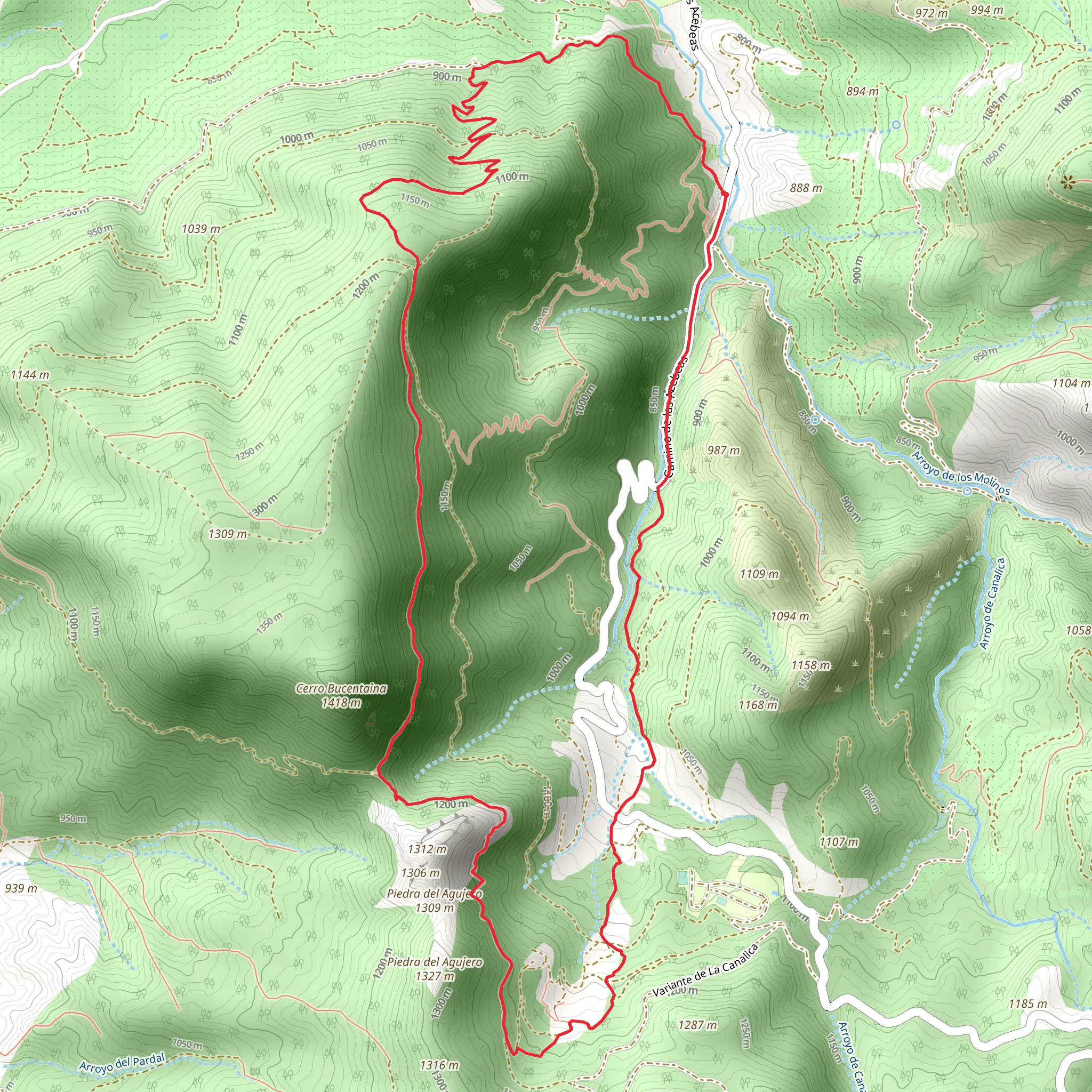 Peña Del Olivar Circular mobile static map