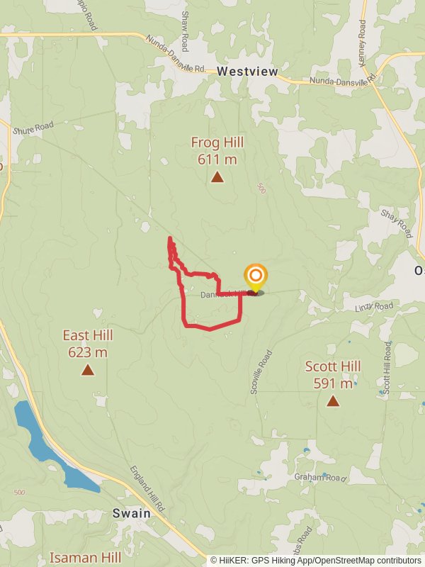 Dannack Hill Road Loop mobile static map