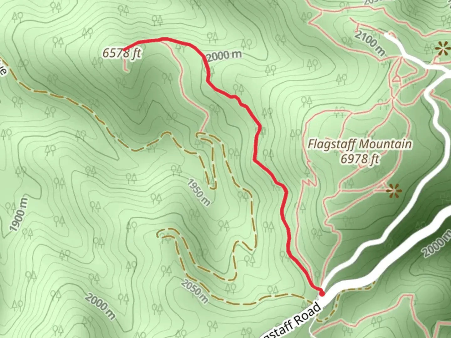 An image depicting the trail Tenderfoot and its surrounding area.