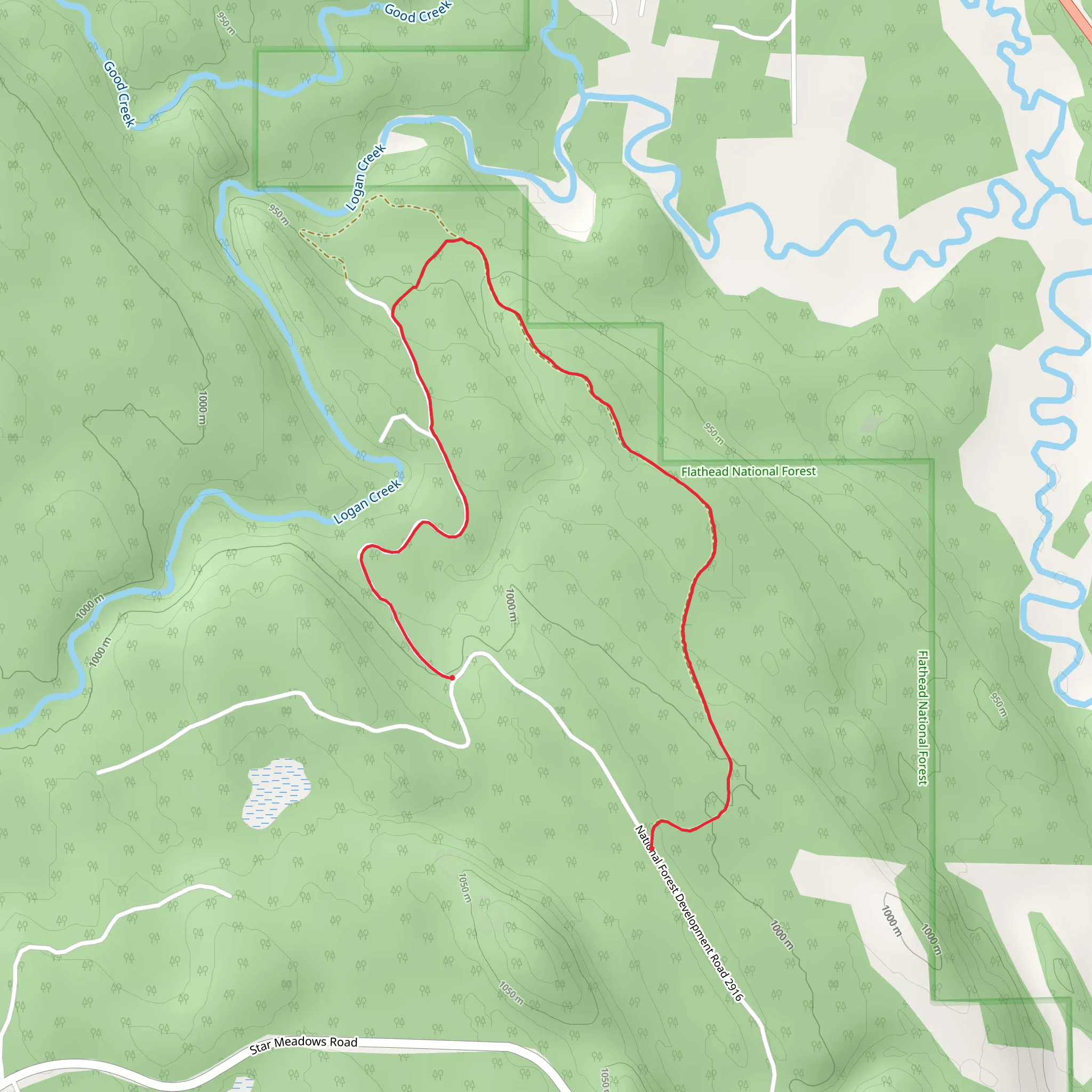Chechako Trail mobile static map