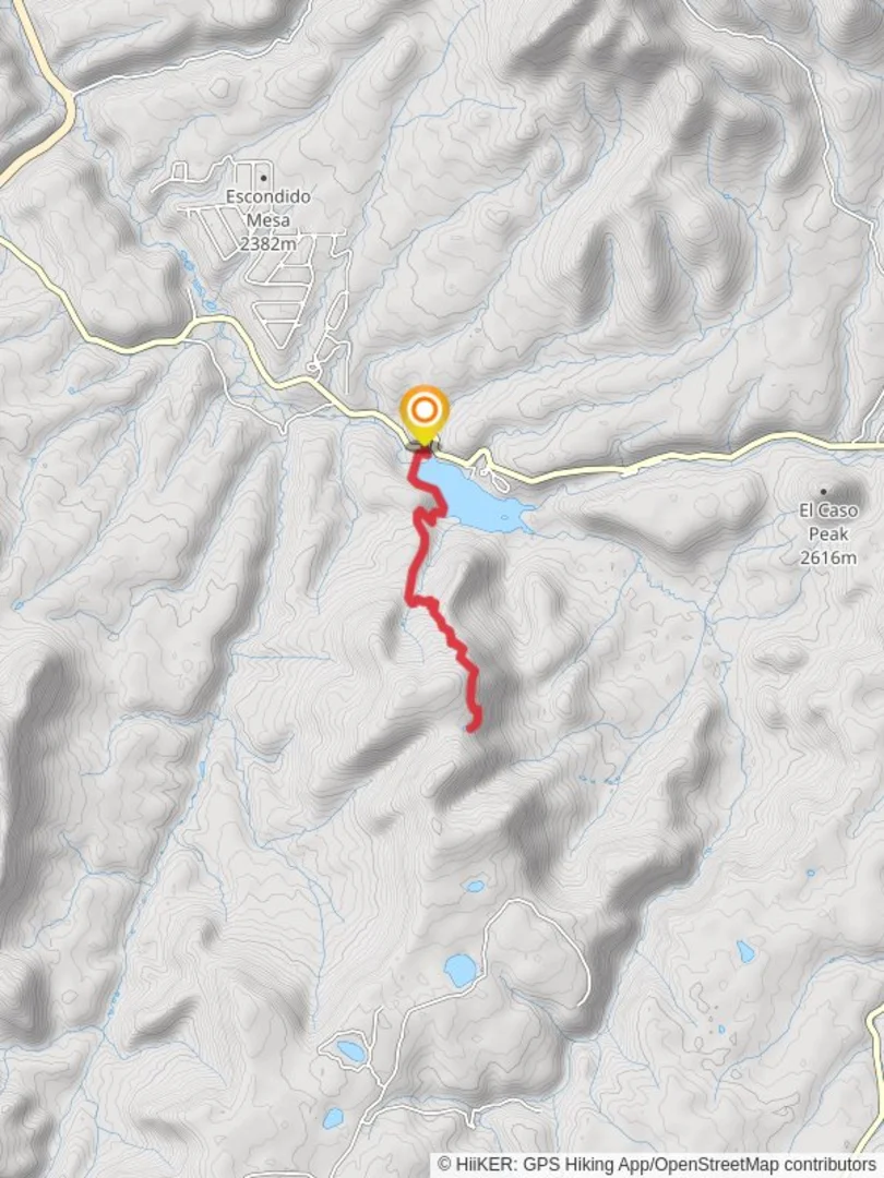 An image depicting the trail Lake Overlook and Vista Trail and its surrounding area.