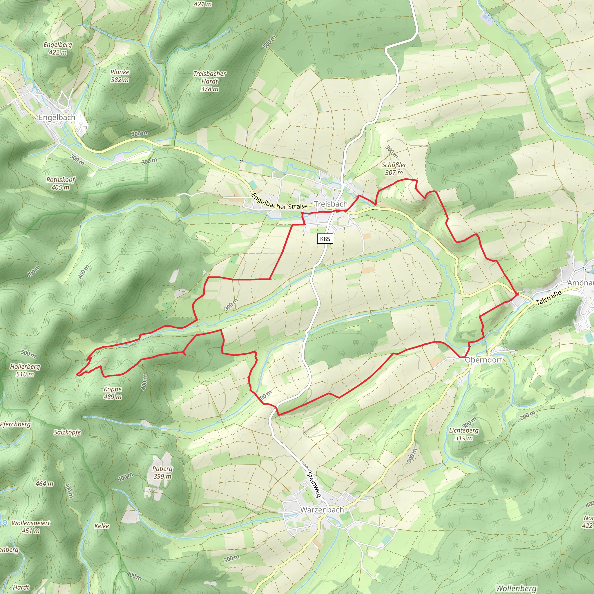 Schuessler via Extratour Gisonenpfad mobile static map