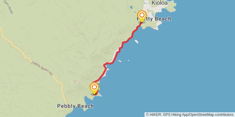 The Great South Coast Walk alt 4 Map