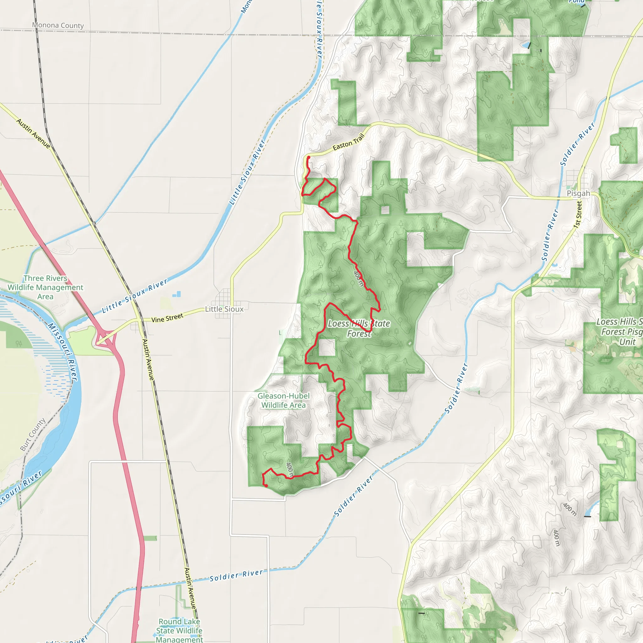Brent's Trail - 165th Trail mobile static map