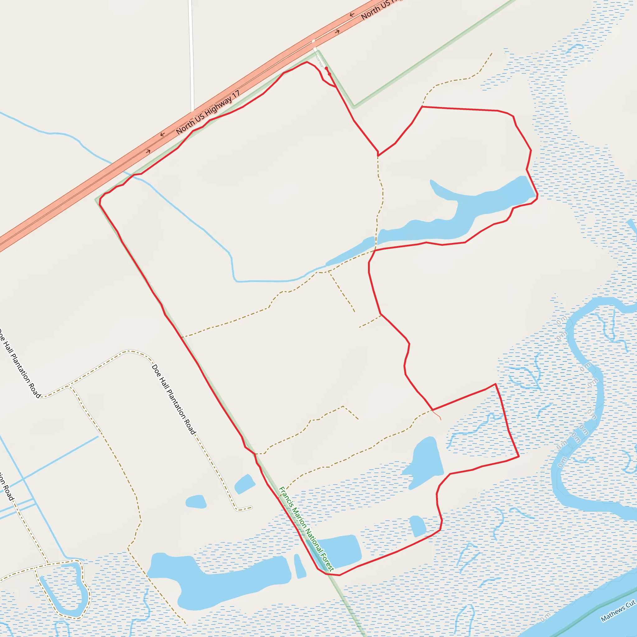 South Tibwin Trail mobile static map
