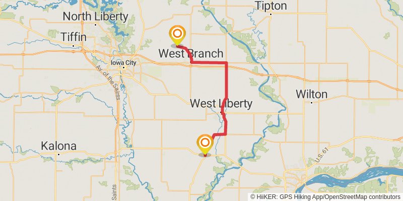 American Discovery Trail - North stage 24 Map