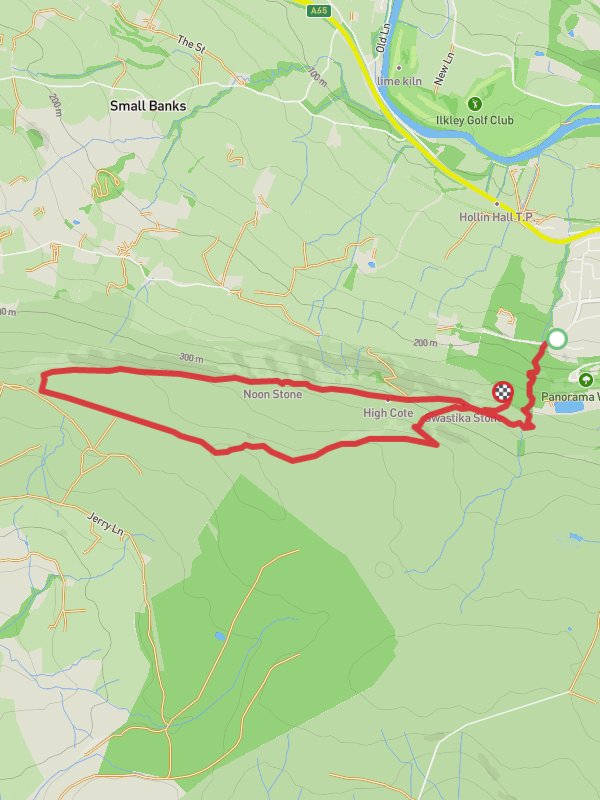 High Crag and High Cote Loop mobile static map