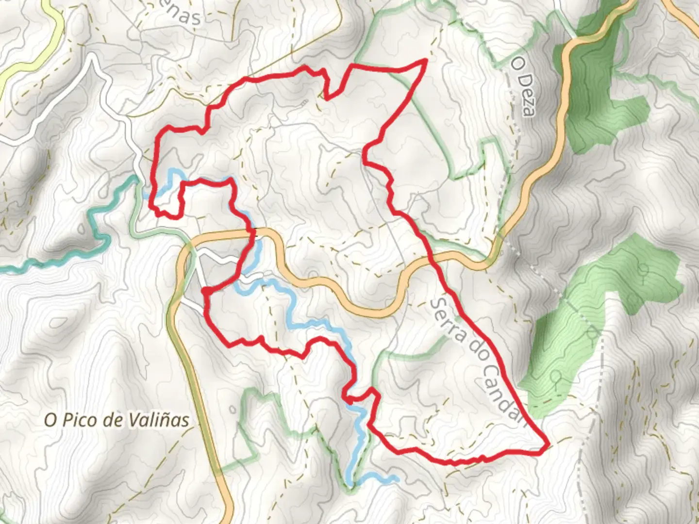 An image depicting the trail Aciveiro-Candán Nature Trail PR G 100 and its surrounding area.