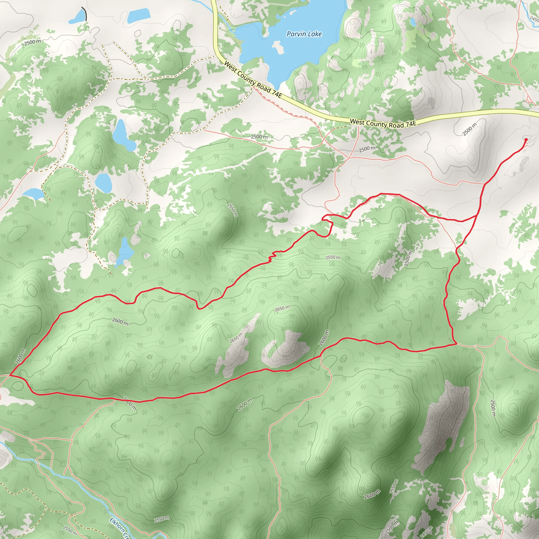 Granite Ridge Trail and Molly Moon Trail Loop mobile static map
