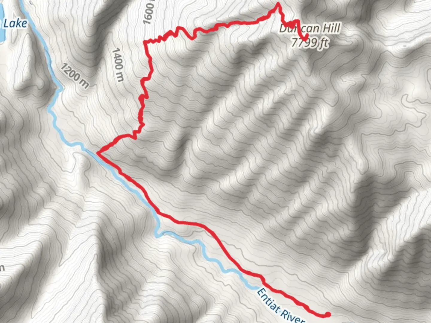 An image depicting the trail Duncan Hill Viewpoint via Ice Creek Trail and its surrounding area.