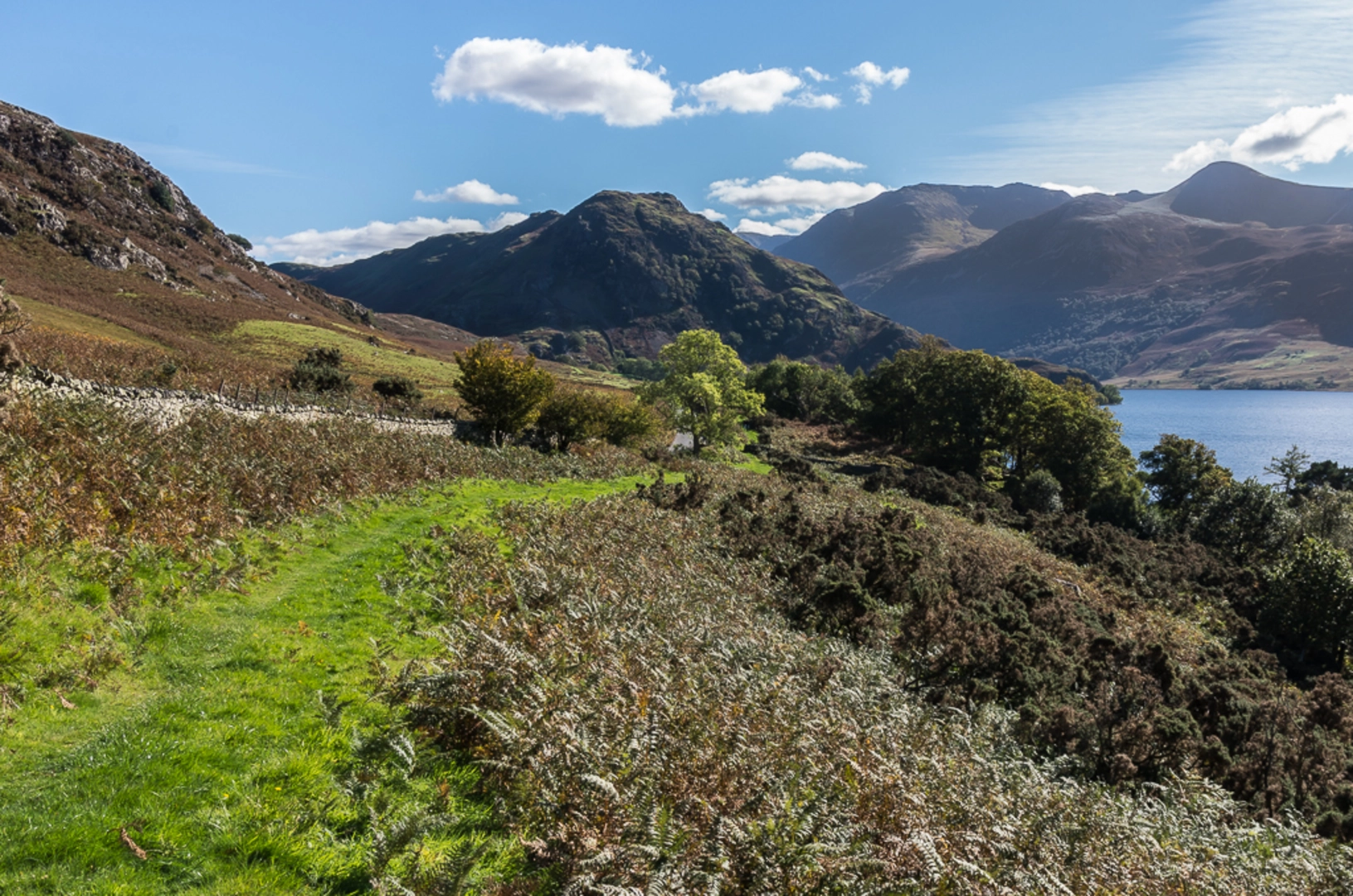 An image depicting the trail Rannerdale Knotts and Crummock Water Loop from Buttermere and its surrounding area.