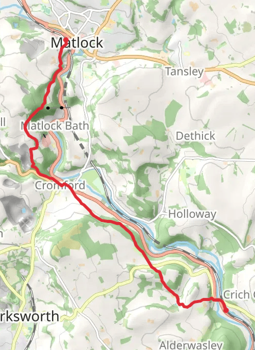 Amber Valley Running mobile static map