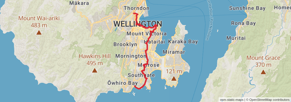 Te Araroa Trail stage 94 Map