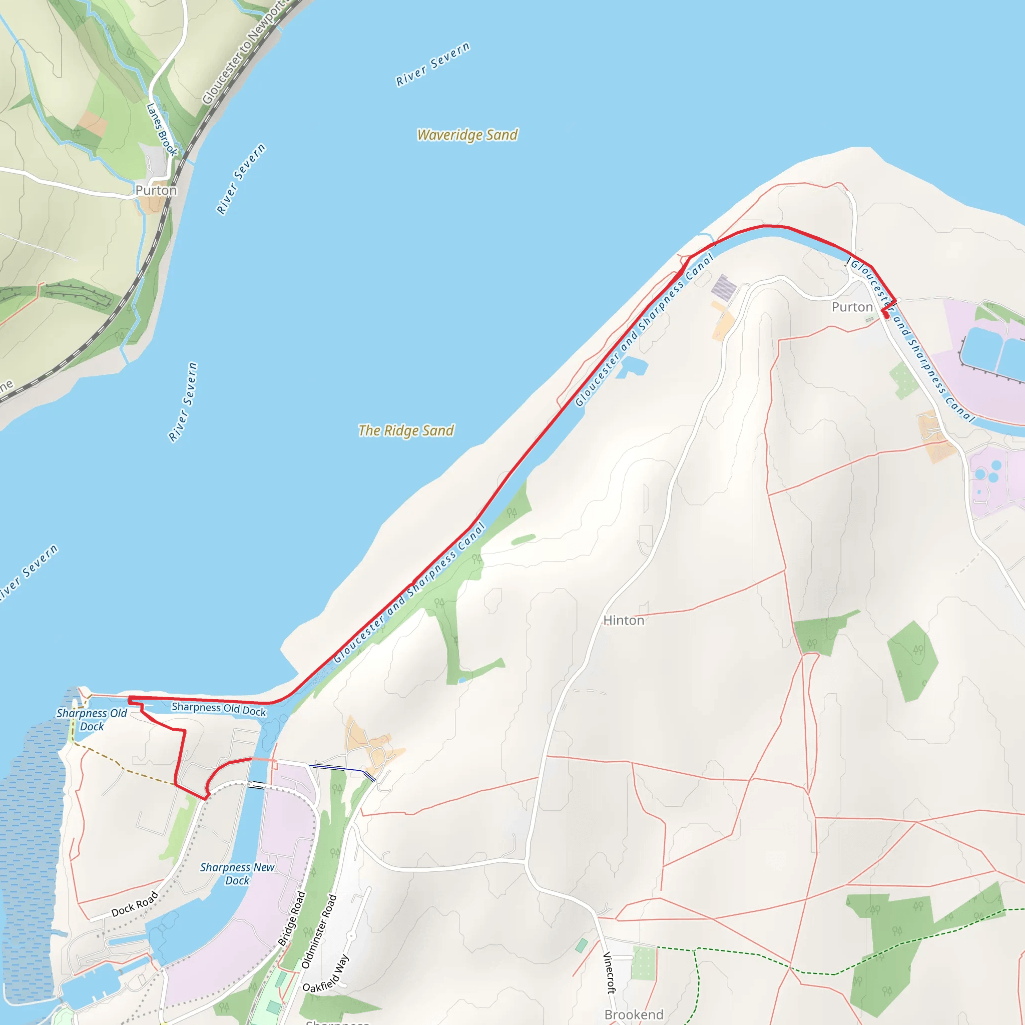 Purton Hulks Walk mobile static map