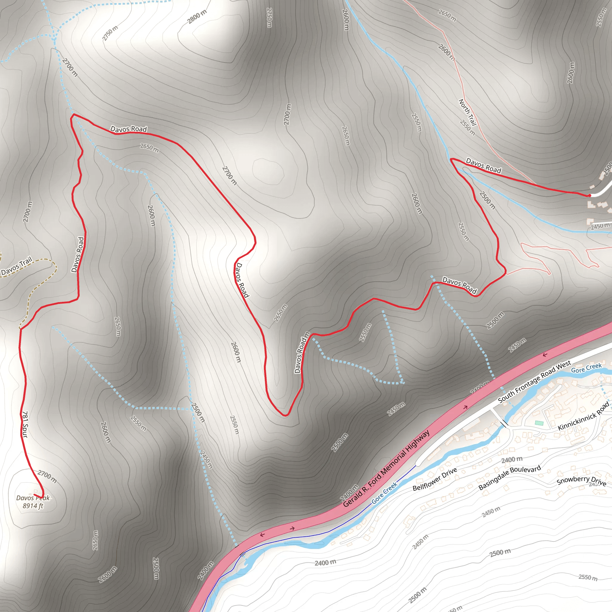 Davos Peak mobile static map