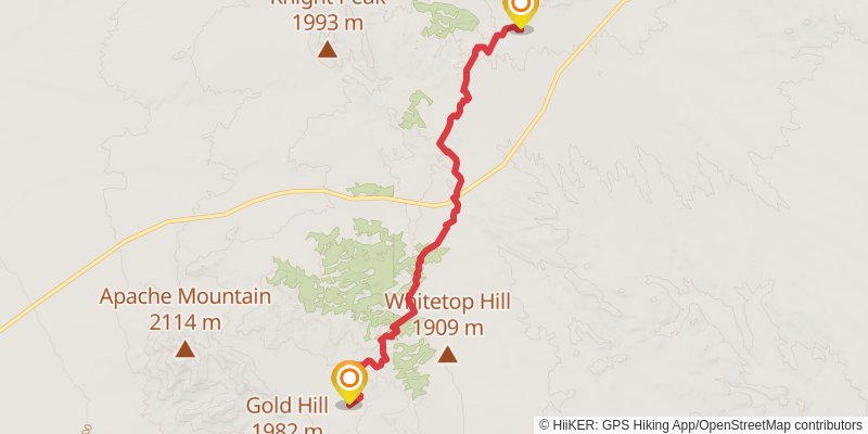 Continental Divide Trail - New Mexico stage 9 Map
