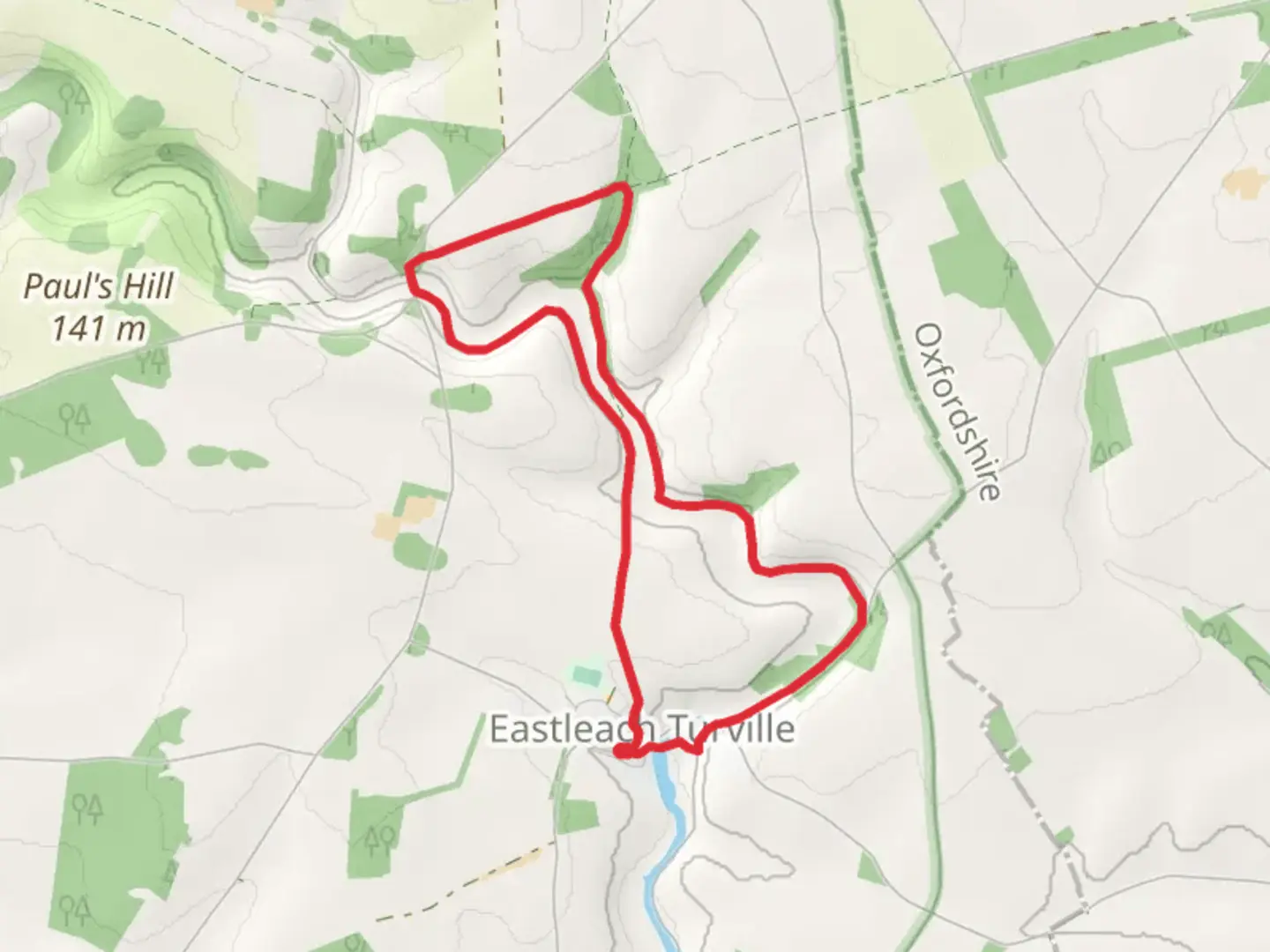 An image depicting the trail Locombe Hill and Sheephouse Plantation and its surrounding area.