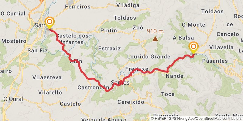 Via de la Plata alt 7 Map