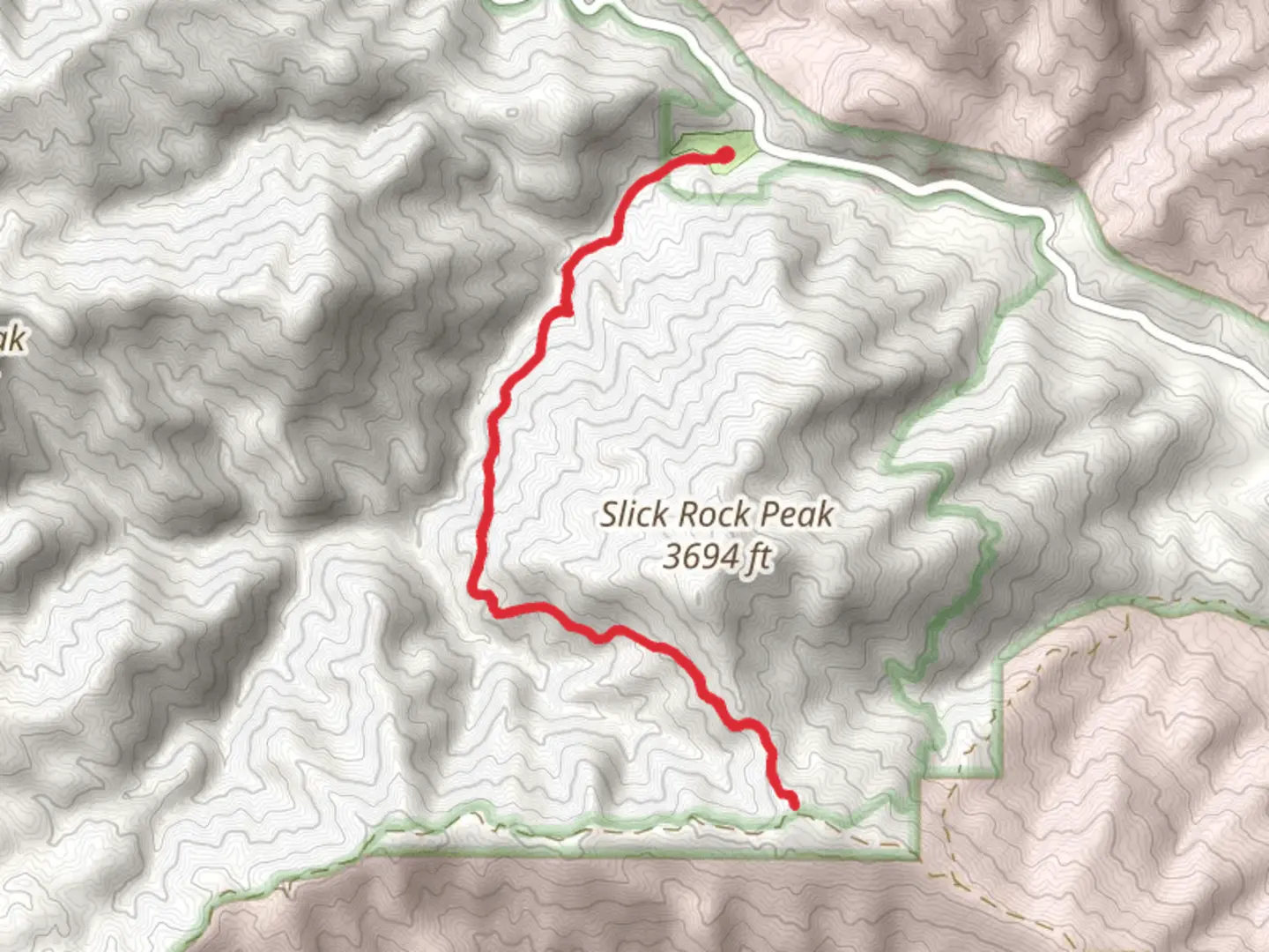 An image depicting the trail Slick Rock Trail and its surrounding area.