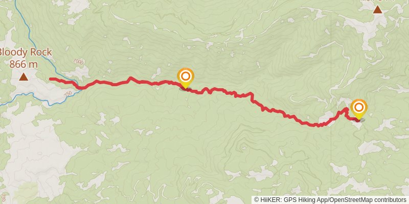 Cold Creek Trail stage 2 Map