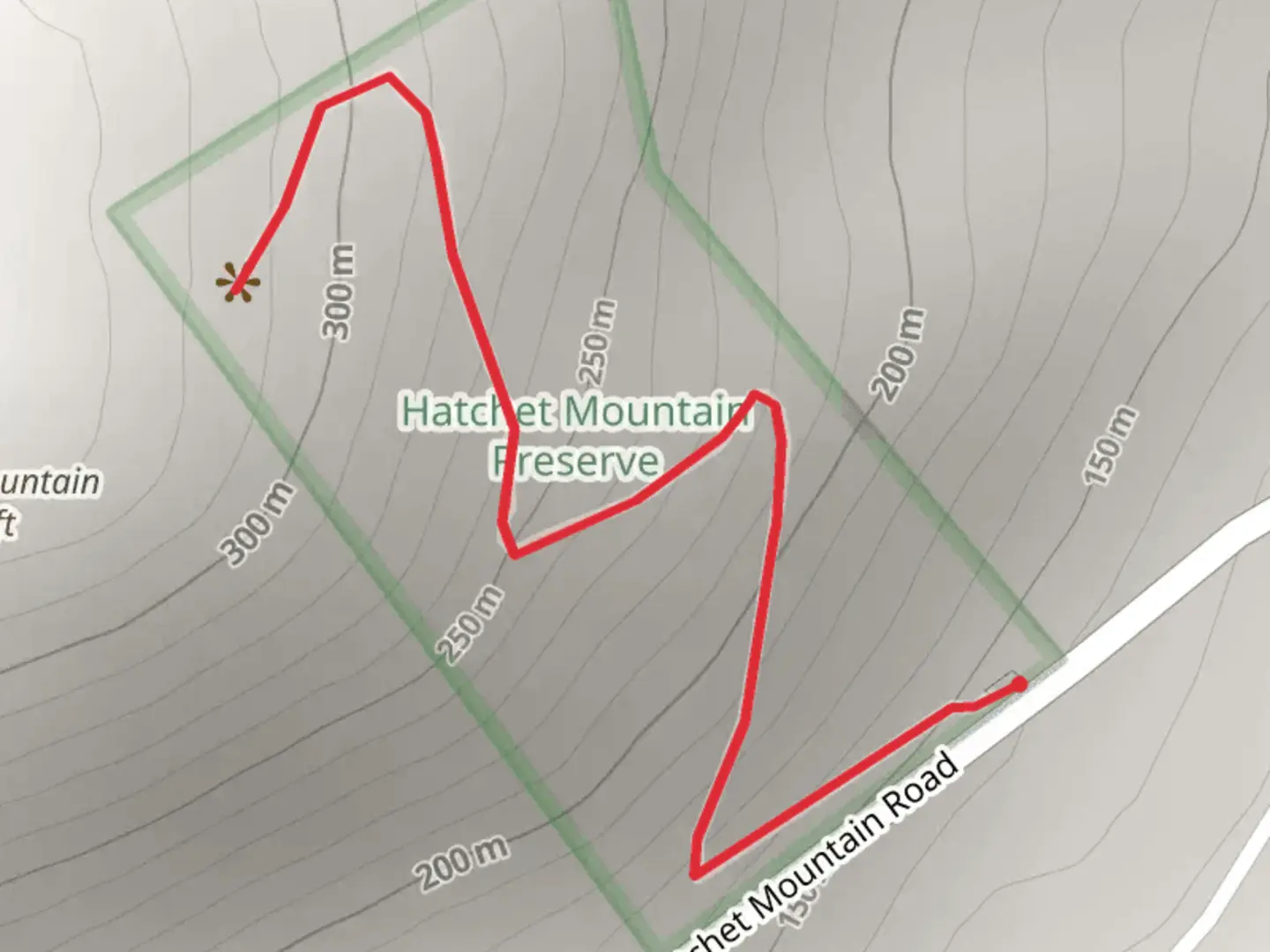 An image depicting the trail Hatchet Mountain Preserve Trail and its surrounding area.