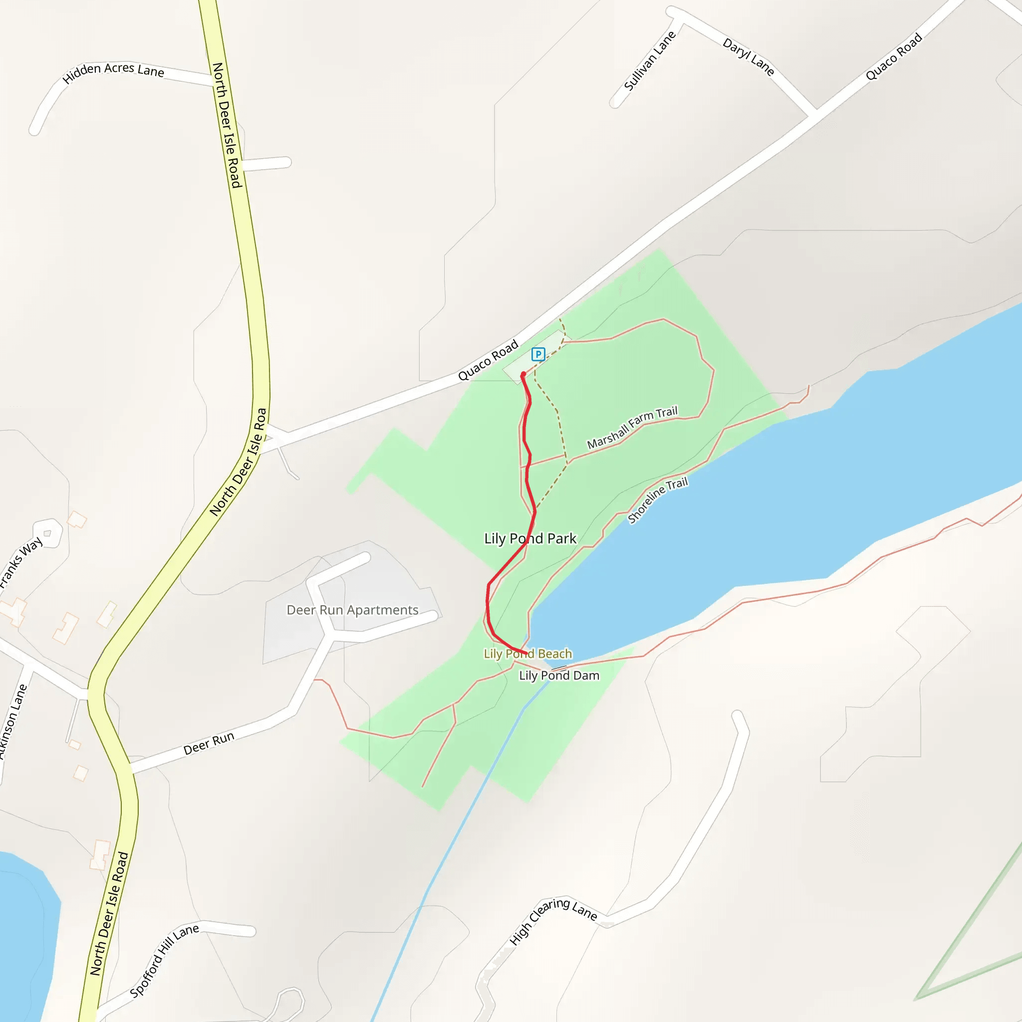 Lily Pond - Deer Isle mobile static map