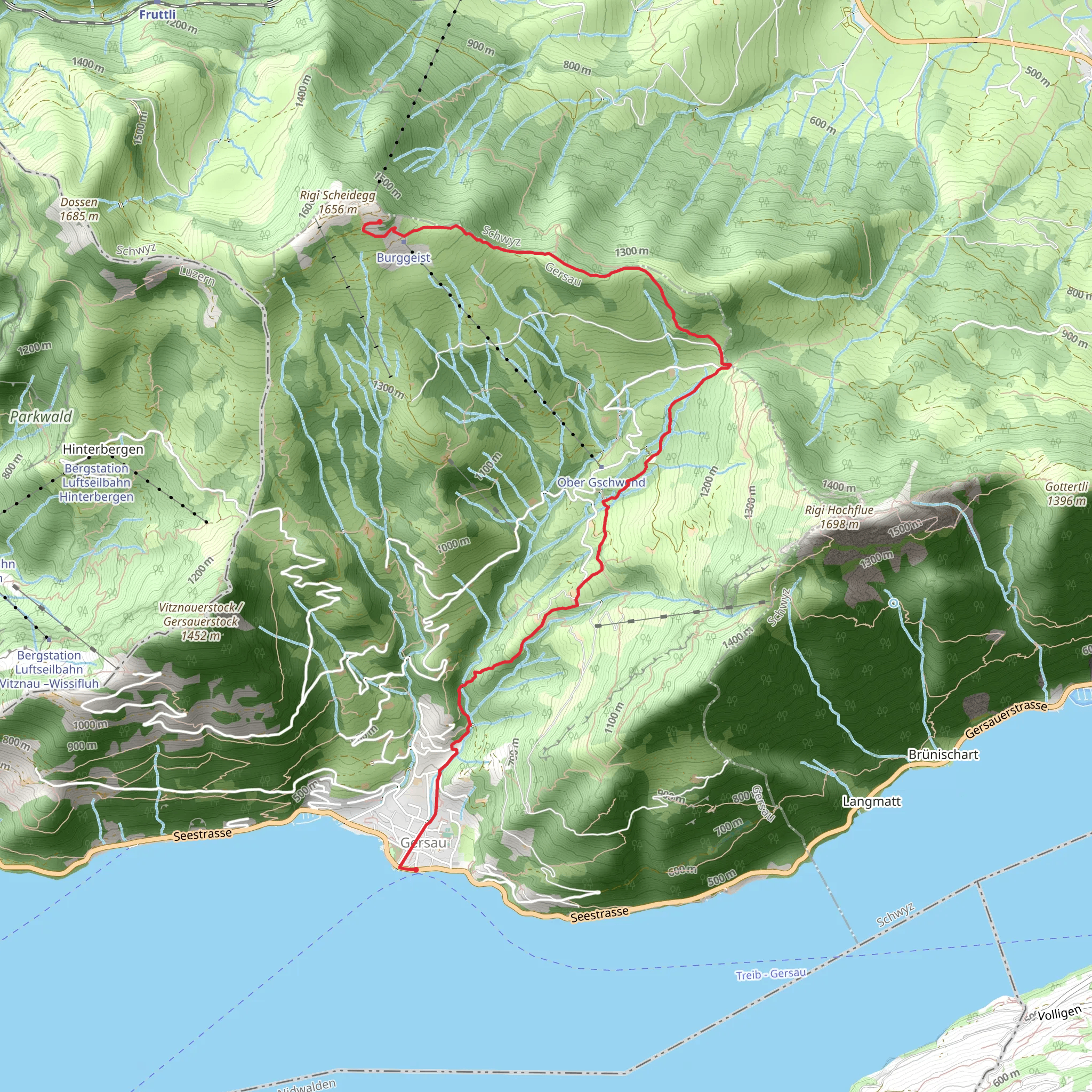 Rigi Scheidegg-Weg mobile static map