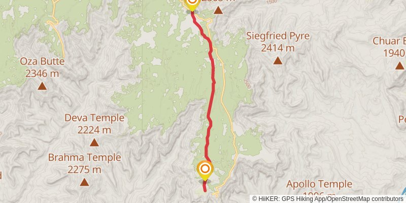 Walhalla Glades Trail stage 2 Map