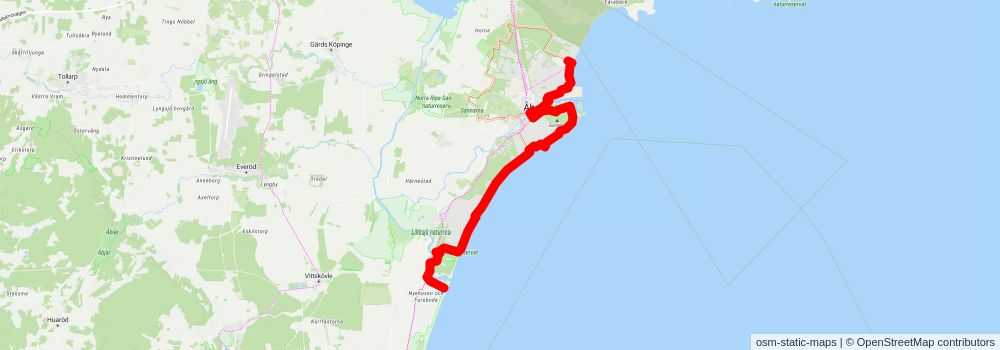 Skåneleden 6 stage 4 Map