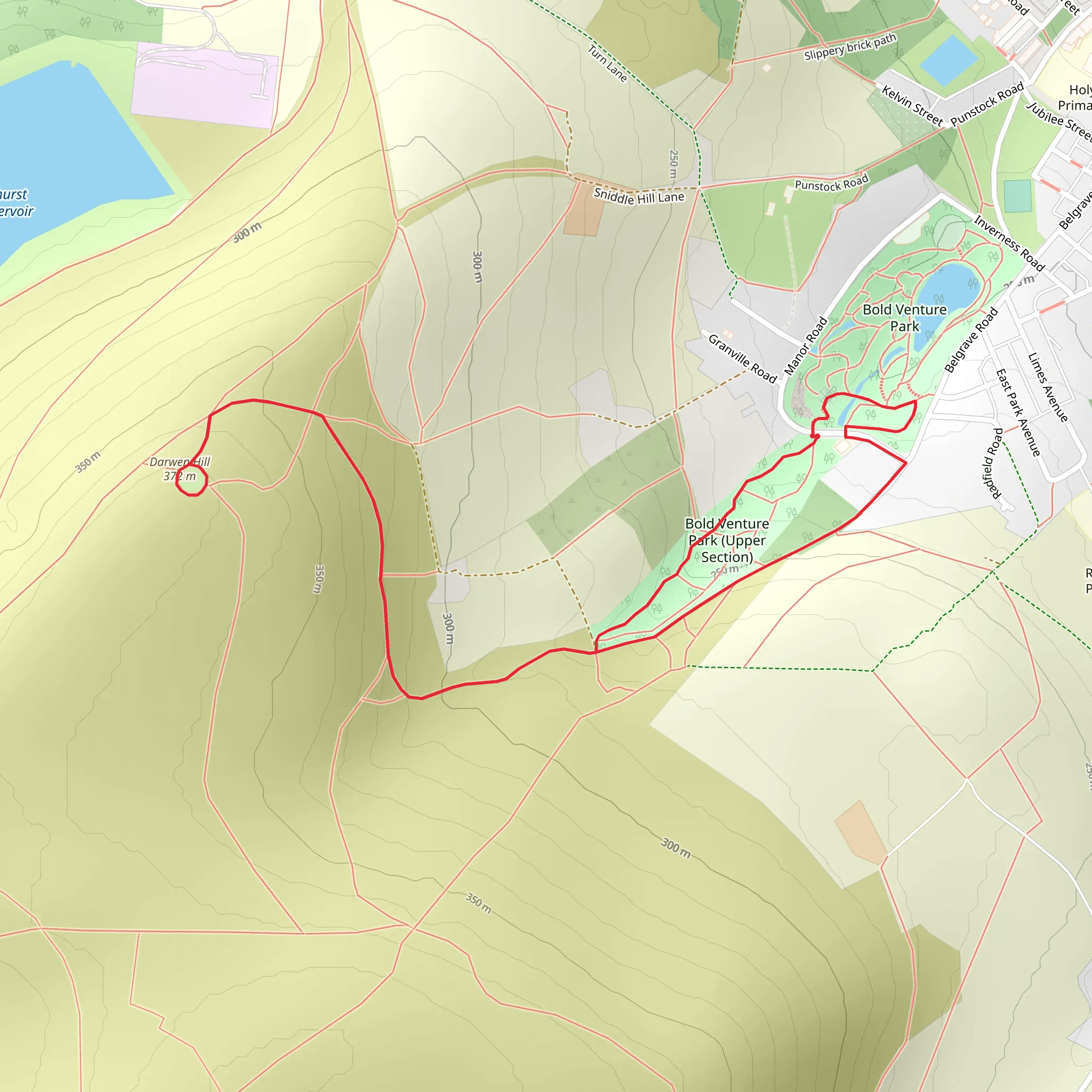 Bold Venture Park Loop - Upper Section mobile static map