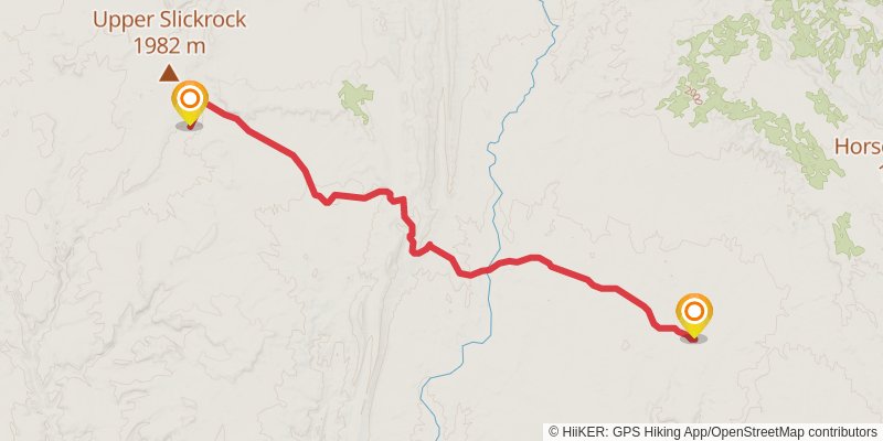 Hayduke Trail stage 35 Map