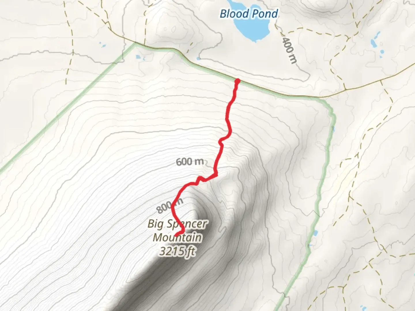 An image depicting the trail Big Spencer Mountain Trail and its surrounding area.