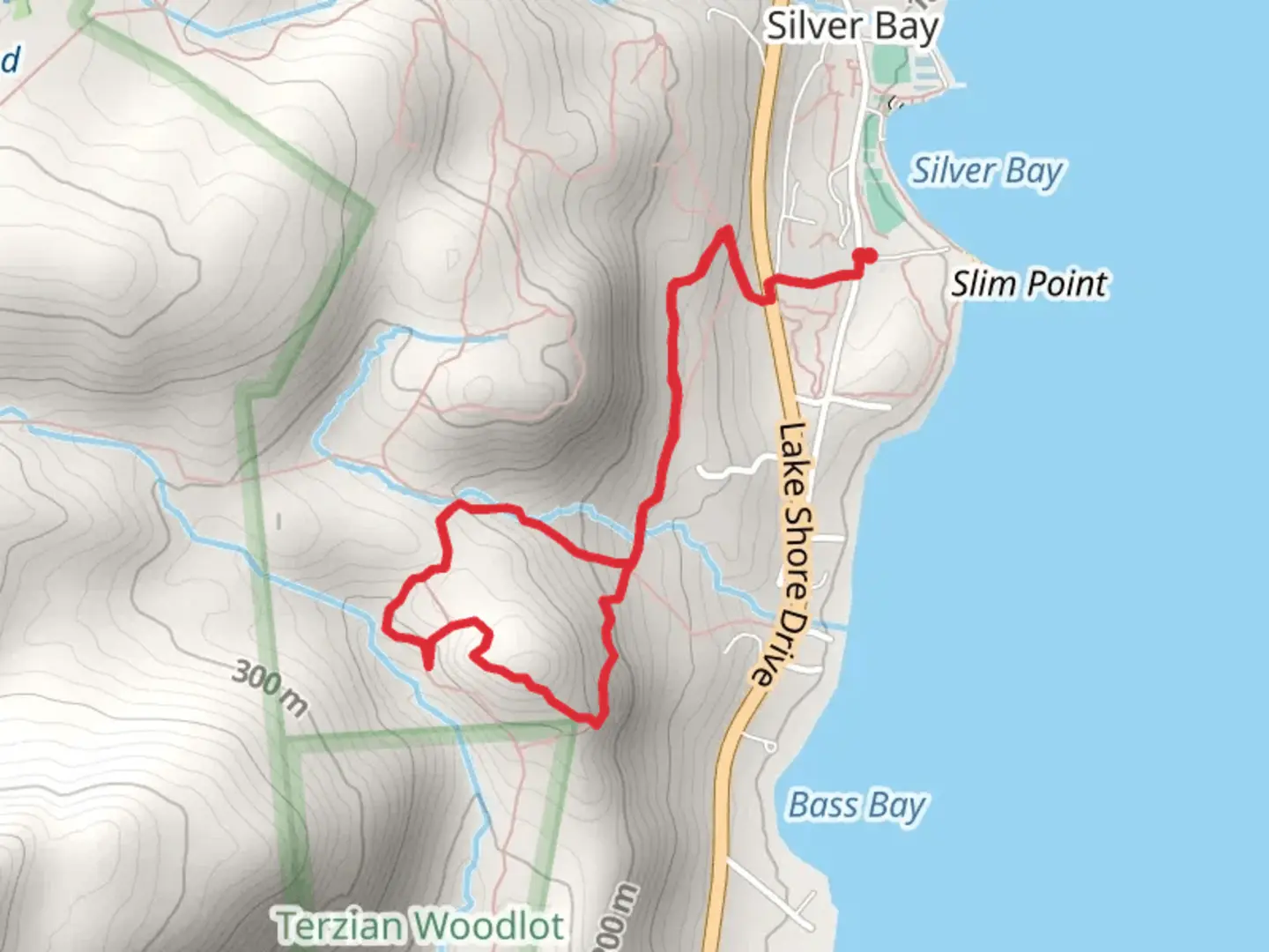 An image depicting the trail Waterfall Loop via Cliffside Trail and its surrounding area.
