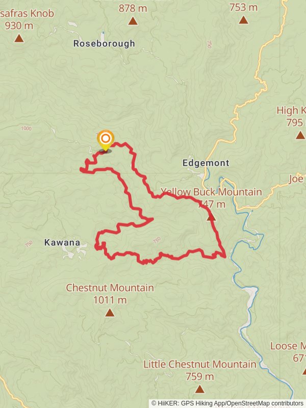 North Harper Shortcut, Raider Camp Trail and Yellow Buck Mountain Loop mobile static map