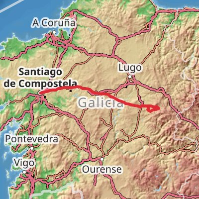 Camino Frances 9-Day Moderate Tour (Hillwalk Tours) mobile static map