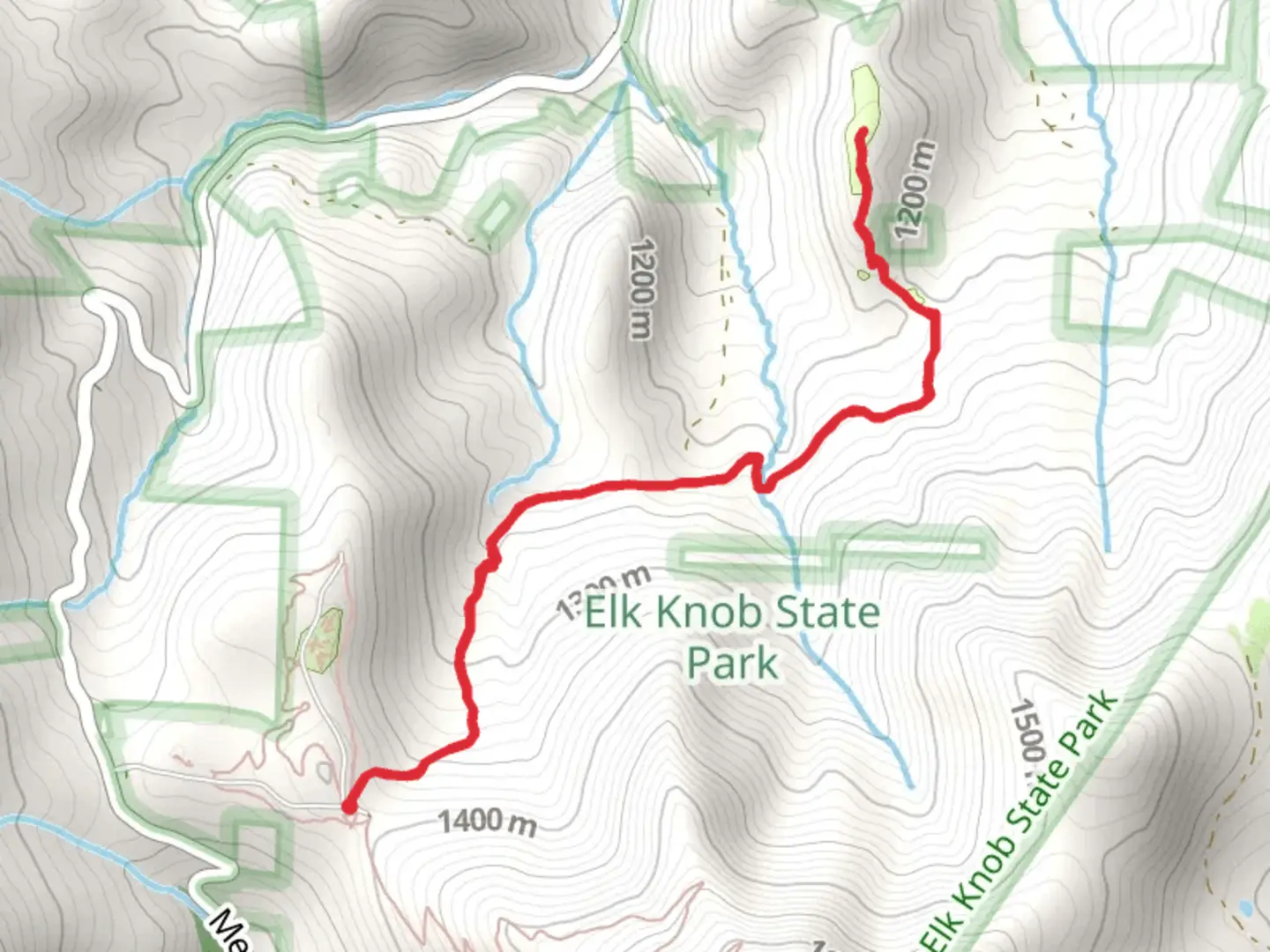 An image depicting the trail Zone Camp A via Backcountry Trail and its surrounding area.