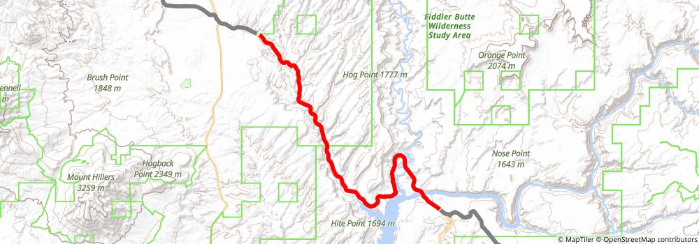 American Discovery Trail South Route stage 305 Map