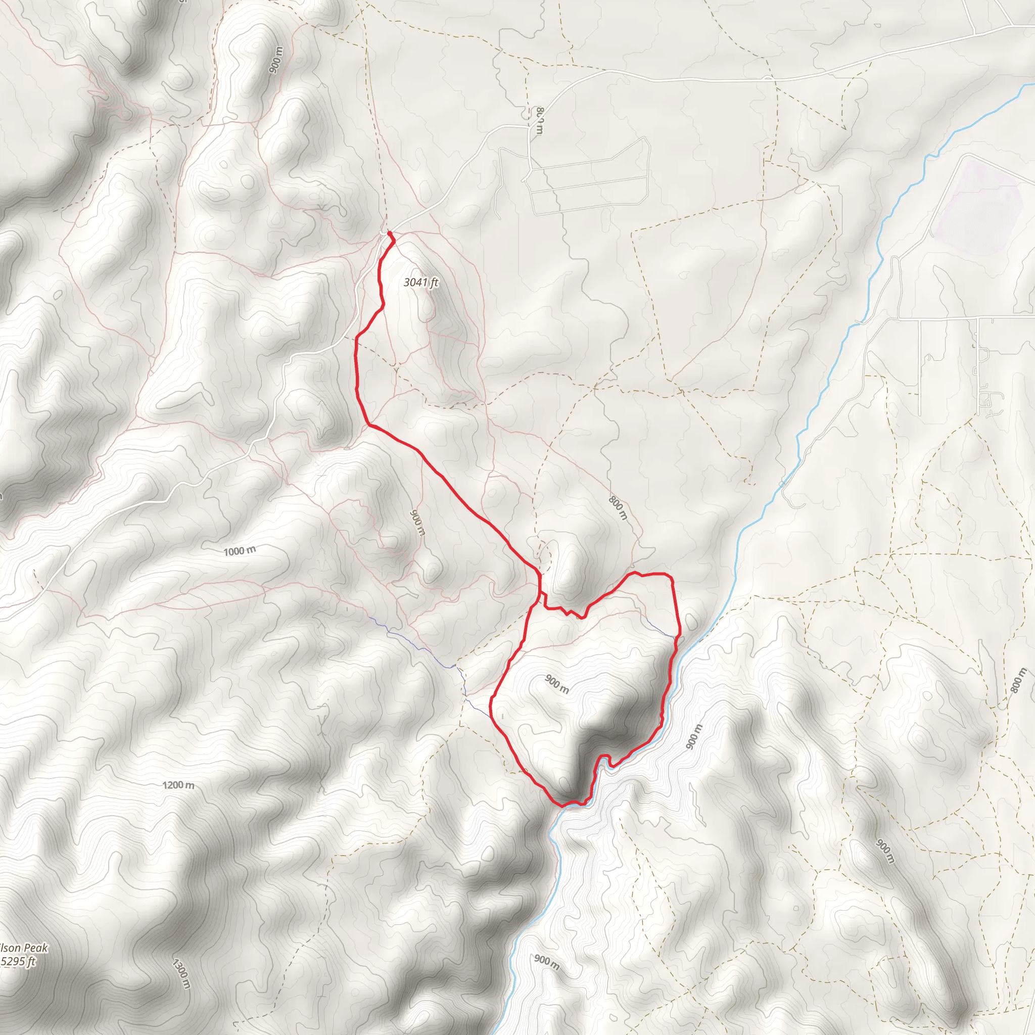 Reynolds Creek from Wilson Creek Road mobile static map