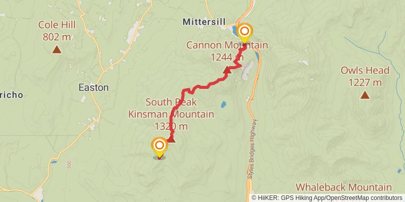 Kinsman Ridge Trail stage 2 Map