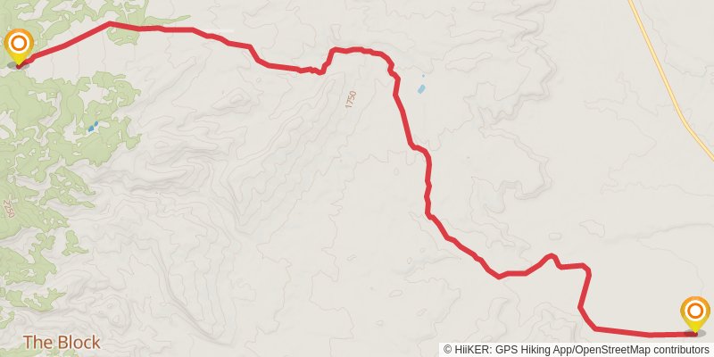 American Discovery Trail - Utah stage 27 Map