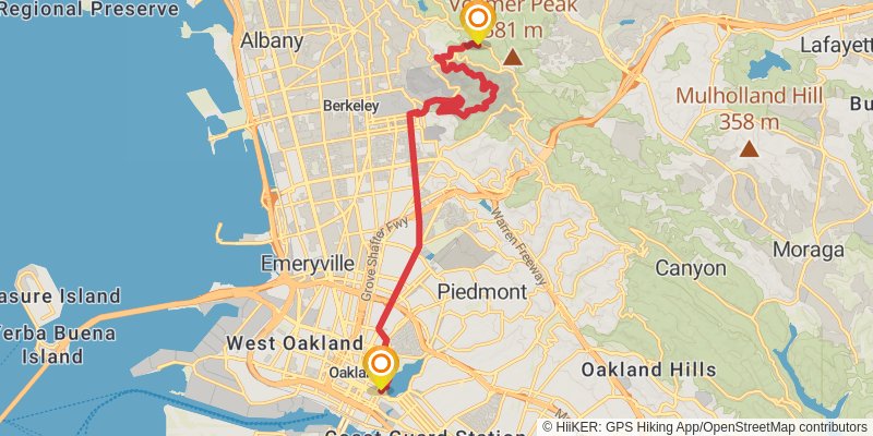 American Discovery Trail North Route stage 386 Map
