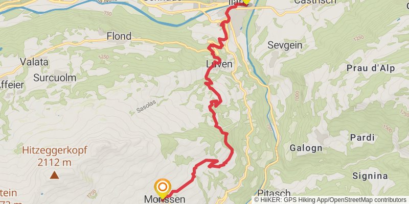 Alpenpässe-Weg stage 3 Map
