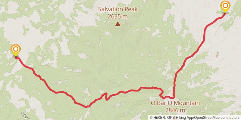 Continental Divide Trail - New Mexico stage 29 Map