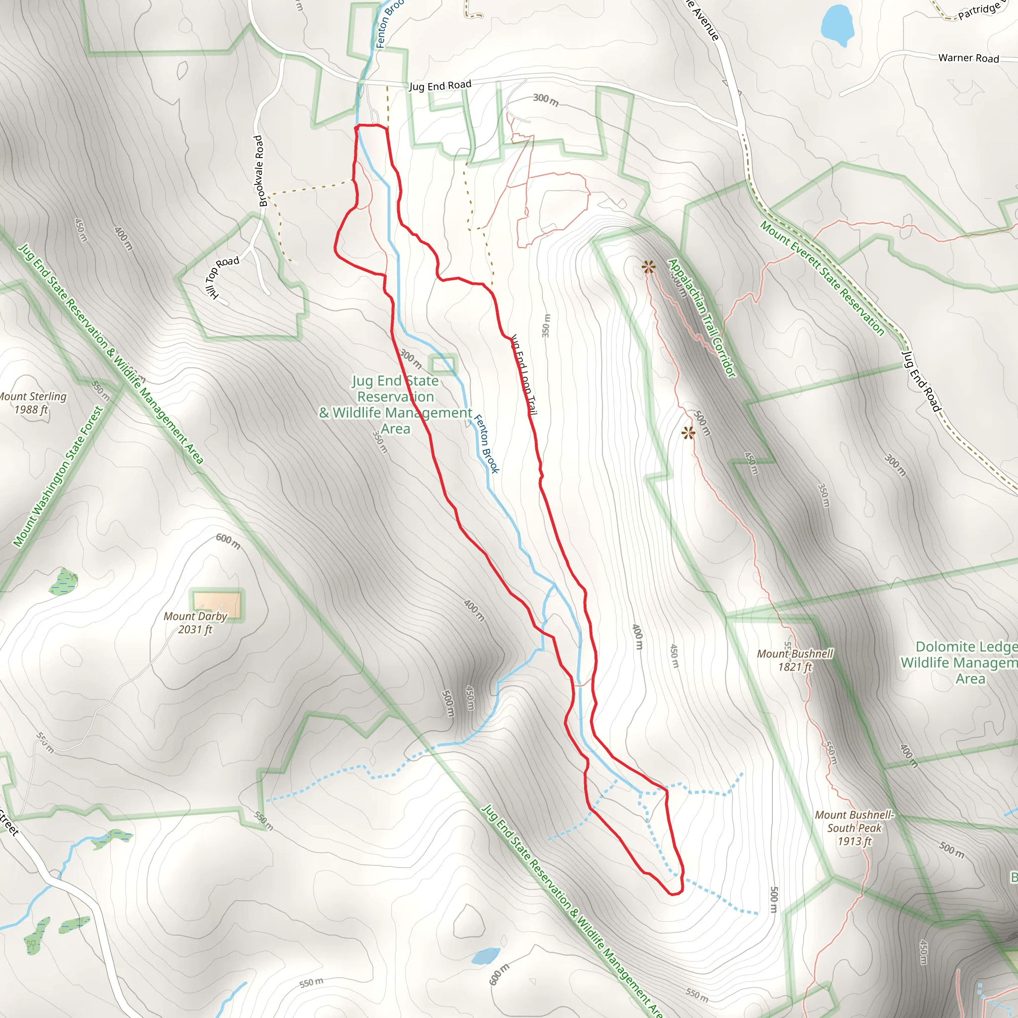 Fenton Brook Loop mobile static map