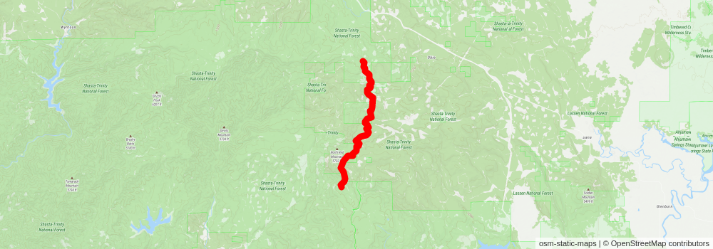 American Perimeter Trail - California Primary stage 26 Map