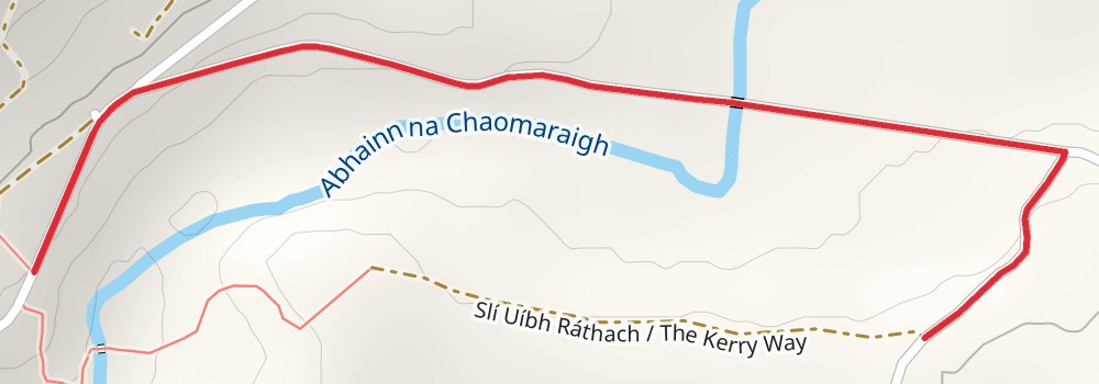 Kerry Way 8-Day Moderate Tour (Hillwalk Tours) spur 2 Map