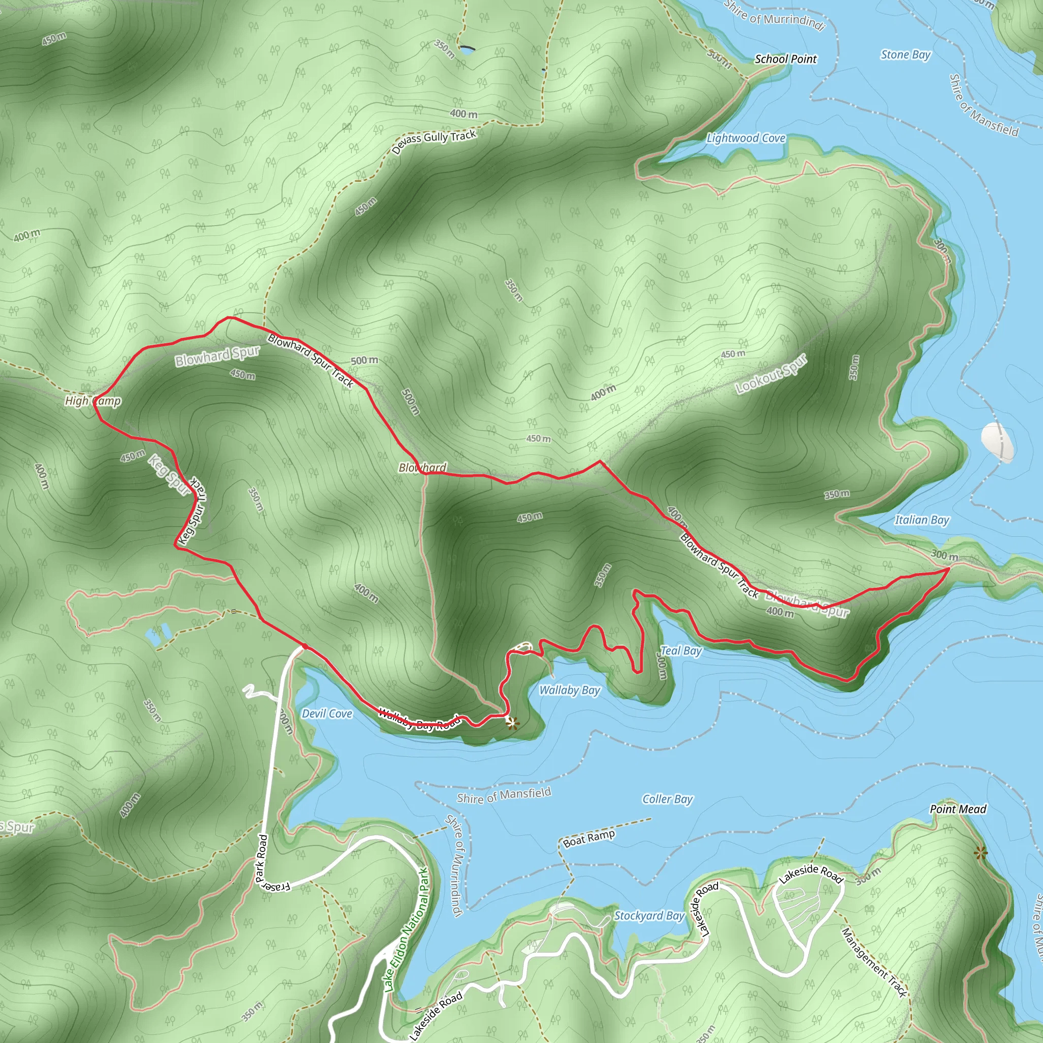 Blowhard Spur Circuit Walk mobile static map
